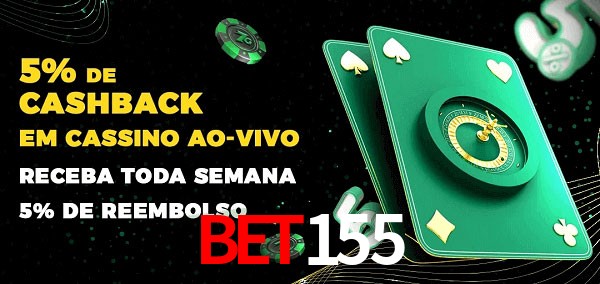 Promoções do cassino ao Vivo BET155